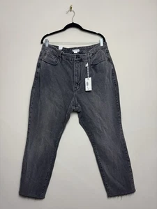 Good American Womens Good Classic Raw Jeans Size 20 Gray Cotton Stretch Pants - Picture 1 of 6