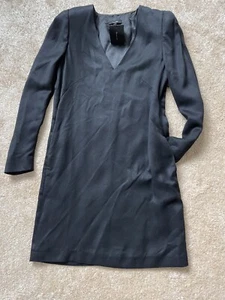 Massimo Dutti Dress Little Black Dress Sz 6 34 Bnwts - Picture 1 of 5