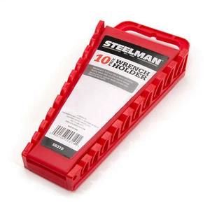 Steelman 10 Tool Wrench Holder, Red 55319 - Picture 1 of 5