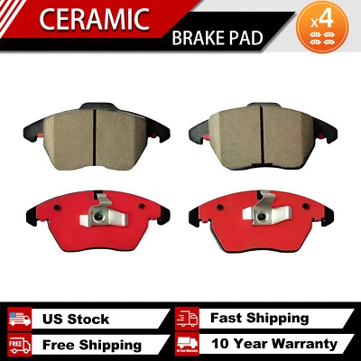 Front Ceramic Brake Pads D1107 Fit for Volkswagen Beetle 2012-2019, Clasico 2014 - Image 1 of 4