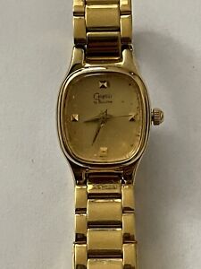 Vintage Caravelle by Bulova Ladies Gold Tone Watch New Battery WORKS PERFECT!