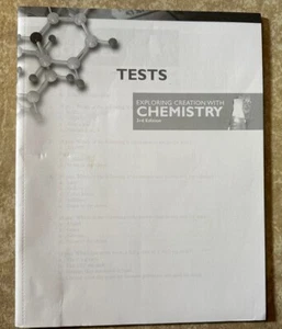 Exploring Creation with Chemistry 3rd Edition, Test Pages - Staple Bound - Picture 1 of 1
