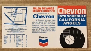 1978 California Angels Baseball Schedule - Picture 1 of 2