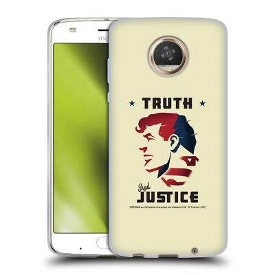 OFFICIAL SUPERMAN DC COMICS CHARACTER ART SOFT GEL CASE FOR MOTOROLA PHONES - Image 1 of 4