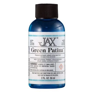 JAX Green Patina 2 Fl Oz Permanent Finish for Copper Brass and Bronze - Picture 1 of 9
