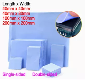 Wärmeleitfähiges blaues Silikonpad 0,5 mm 1 mm 1,5 mm 2 mm 2,5 mm 3 mm Stärke - Bild 1 von 20