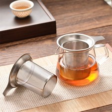 Vaso per infusore di tè durevole in acciaio inox per foglie di tè sciolte e sp