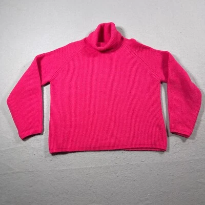 Velvet by Graham and Spencer Sweater Women Small Pink Turtleneck Wool Blend - Image 1 of 4