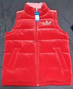 *NUEVO CON ETIQUETAS—RARO* Chaleco Adidas Originales Adicolor Heritage Now Abajo [ROJO] Para Mujer XS EE. UU. - Imagen 1 de 10