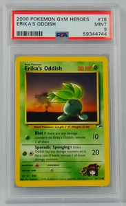 Pokemon Gym Heroes Erika’s Oddish #78 PSA 9 - Picture 1 of 2