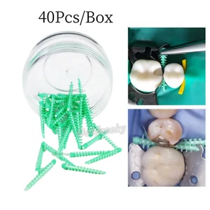 40Pc/box Dental Adaptive Silicone Interdental Wedge Dental Matrice Matrix Wedges - Picture 1 of 6