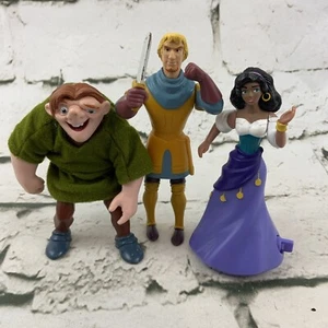 Disney Hunchback Of Notre Dame Burger King Toys Lot Of 3 Quasimodo Esmerelda - Picture 1 of 5