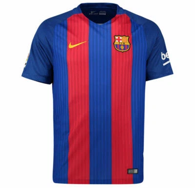 Camiseta de fútbol local Nike Dri-Fit FC Barcelona XX-grande roja azul para hombre Foto 1 de 4
