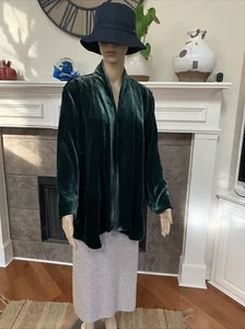 NWT Eileen Fisher Pine Velvet Angled Shaped Jacket Size 2X MSRP $418 - Picture 1 of 9
