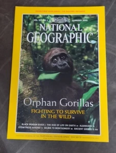 National Geographic February 2000 - Gorillas, Black Dragon River, Kosovo, NO MAP - Imagen 1 de 2