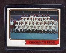 1974 O-Pee-Chee, OPC, #459 Cincinnati Reds Team Photo, Good!