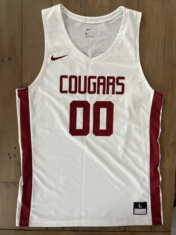 New Nike Washington State Cougars #00 Basketball Jersey Men's Large White 930657 Cover