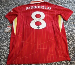 Camisa Liverpool Dominik Szoboszlai Firmada Personalmente. Con Autógrafo Auténtico - Imagen 1 de 4