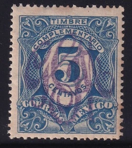 ucr98 Mexico 1914 Large GCM Hermosillo  ovpt  on 1908 postal due  issue Sc#384 - Picture 1 of 1