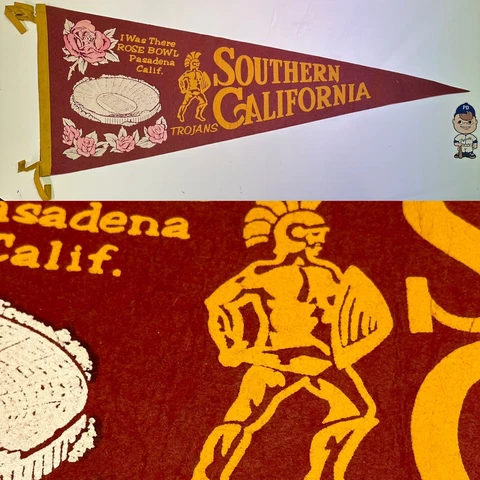 Southern California Trojans USC University  Pennant 11.5x29.5 Football Rose Bowl Cover