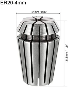 1× ER20-4mm Clamping Spring Collets ER20 Collet Chuck,For CNC Milling Lathe Tool - Bild 1 von 3