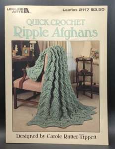Leisure Arts Quick Crochet Ripple Afghanans Leaflet 2117 Carole Tippett 1991 - Bild 1 von 3
