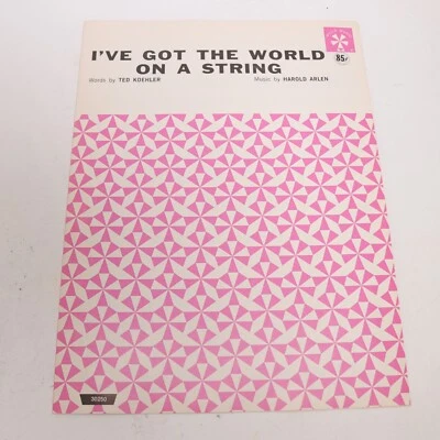 Koehler/Arlen I've Got The World On A String Piano Sheet Music 1932 Mills Music - Image 1 of 4