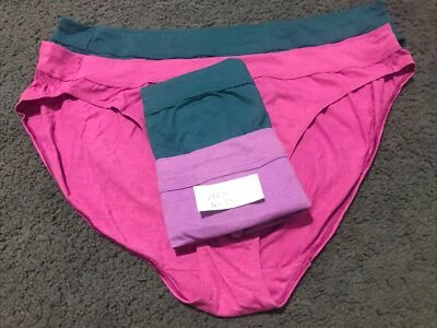 Just My Size 4 Pack Comfortblend Ultra Soft Bikinis Size 13 Multicolors.new - Image 1 of 4