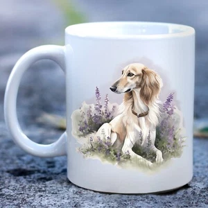 Pet Dog Mug, watercolour Saluki - Ideal Gift - Picture 1 of 1