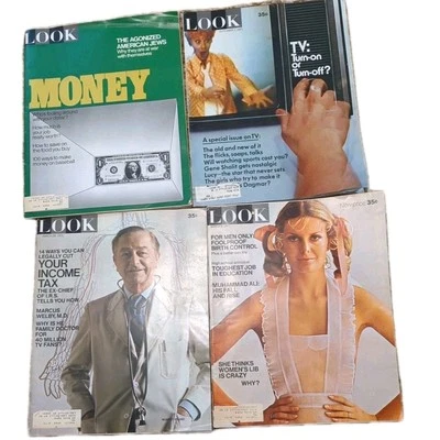 Look Magazine Lot /4 Hippie Saint St Francis Ad Loaded  Sex Women's Lib Communes Foto 1 de 4