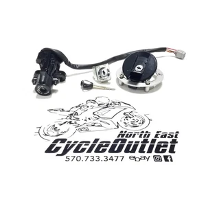 11-25 SUZUKI GSXR600 GSXR750 OEM IGNITION SWITCH KEY GAS CAP SEAT LOCK SET *READ - Bild 1 von 18
