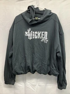 Wicked Target Graphic Hoodie L Large Schwarz Silber Grau Neu - Bild 1 von 7