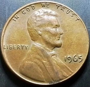 (Oct25) 1965 P One Cent DDR Reverse Side U S O A Also Top Right Memorial Error - Picture 1 of 7