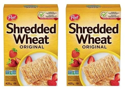 Post Shredded Wheat Original Big Biscuit Cereal, 425g (2 Pack) — 第 1/4 张图片