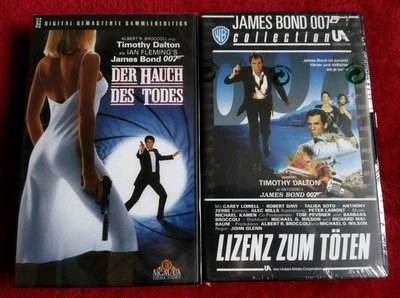James Bond 007 VHS DER HAUCH DES TODES & LIZENZ ZUM TÖTEN selten/rar/oop/neu/ovp - Bild 1 von 4
