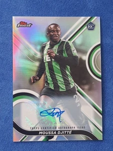 2022 Topps Finest MLS #82 Moussa Djitte Rookie Austin FC Refractor Autograph - Bild 1 von 2