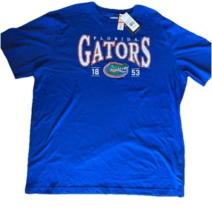 NUEVO CON ETIQUETAS Cautivating Florida Gators Para hombres XXL AZUL Desteñido Curvado Manga Corta Camisa - Imagen 1 de 8