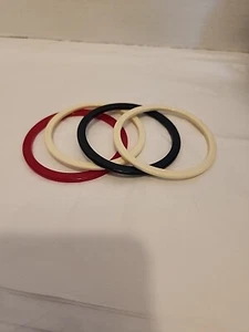 Lot of (4) Vintage Plastic/Lucite Spacer Bangles - Picture 1 of 14