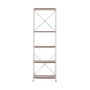 MUJI Stainless Steel Unit Shelf Walnut Shelf Set Large Width 58 x Depth 41 x Hei - Picture 1 of 1