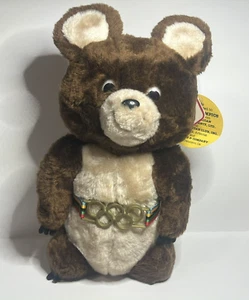 1980 Olympics Misha Bear Moscow Russia R Dakin Plush Stuffed Animal 12" w Tags - Picture 1 of 11