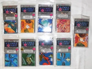 9 Scramble Squares B Dazzle PUZZLES OCEAN Fish Creatures Sharks Dolphins Turtles - Picture 1 of 10