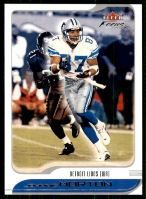 2001 Fleer Focus Johnnie Morton Detroit Lions #25 NFL Football Card - Image 1 of 2
