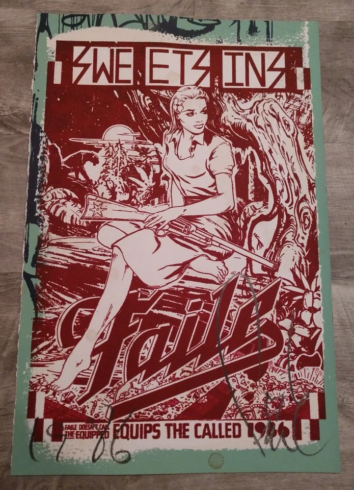 Impresión artística firmada y limitada de la serie 150 de FAILE "Sweet Sins" 2013 Foto 1 de 1