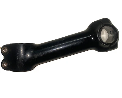 Bicycle bike stem 130mm +/-10 degrees 1 1/8th” 25.4mm Black Alloy, with Bolts - Image 1 of 4