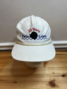 Vintage Head To Toe White Nautical Theme Thick Rope Hat Adjustable Leather Strap - Picture 1 of 15