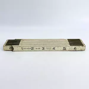 VINTAGE STANLEY DEFIANCE N. 96 72" (6 piedi) righello di misura pieghevole nastro utensile-lavorazione in legno - Foto 1 di 10