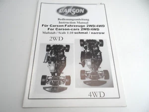 Carson 2WD/4WD Nitro Instruction Manual As Shown - Picture 1 of 2