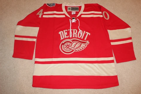 NHL Detroit Red Wings #40 Henrik Zetterberg 2014 Winter Classic Reebok Jersey 50 Cover
