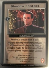 Babylon 5 B5 CCG Shadows PROMO Card SHADOW CONTACT Neutral Character RARE