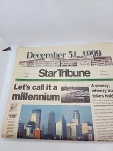 Set 2 31. Dezember 1999 1. Januar 2000 Zeitungen Minneapolis Star Tribune Y2K - Bild 1 von 10